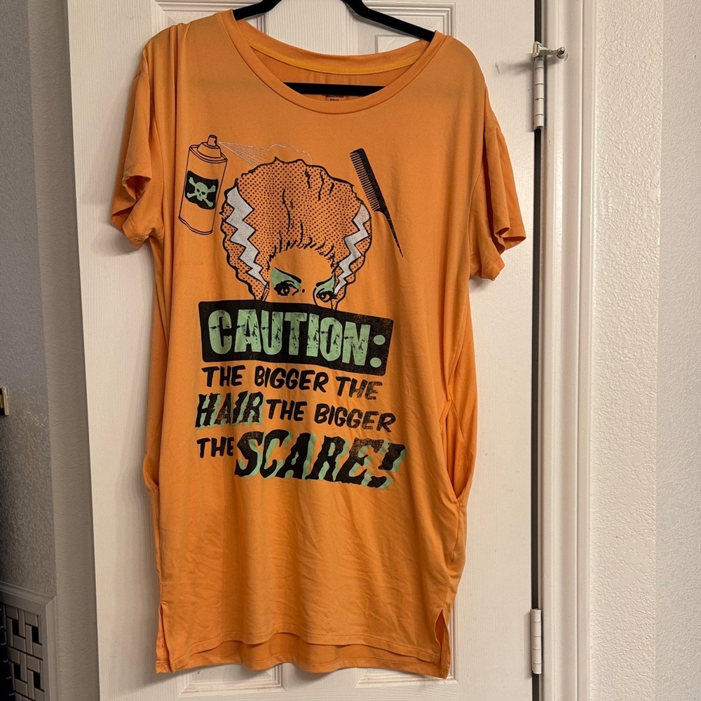 Orange Graphic Sleep Shirt
